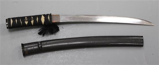 A Japanese Tanto 19th/20th century, Blade L.30.5cm